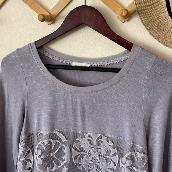Anthropologie Meadow Rue Capriccio Lace Tunic Top - Picture 2 of 3
